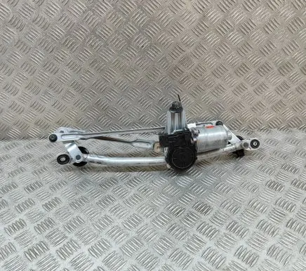 Front wiper linkage and motor