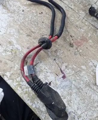 BMW 7 E65 E66 Positive cable (battery) 5487069 S0317MX 0064069