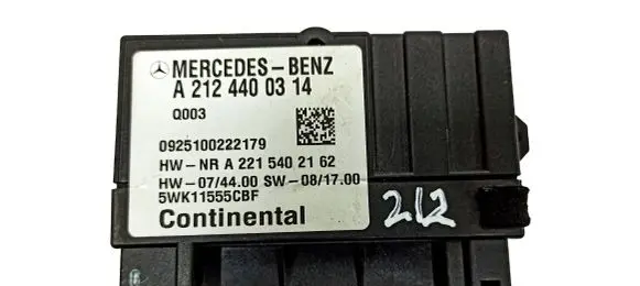 Mercedes-Benz E W212 Fuel injection pump control unit/module A2124400314 A2215402162 0925100222179