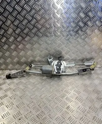 Front wiper linkage and motor