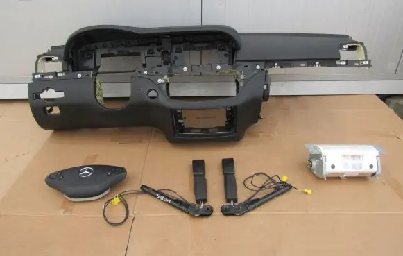 Mercedes-Benz S W221 Airbag set with panel 