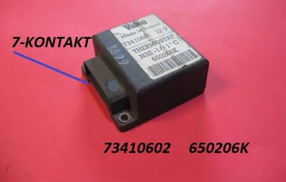 Peugeot Partner Air conditioning/heating control unit 73410602 650206K