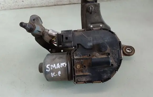 Front wiper linkage and motor