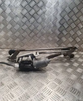 Front wiper linkage and motor