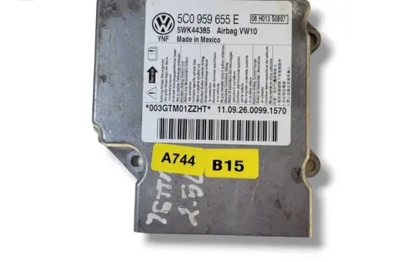 Volkswagen Jetta VI Airbag control unit/module 5C0959655E 5WK44385 08H013S0807