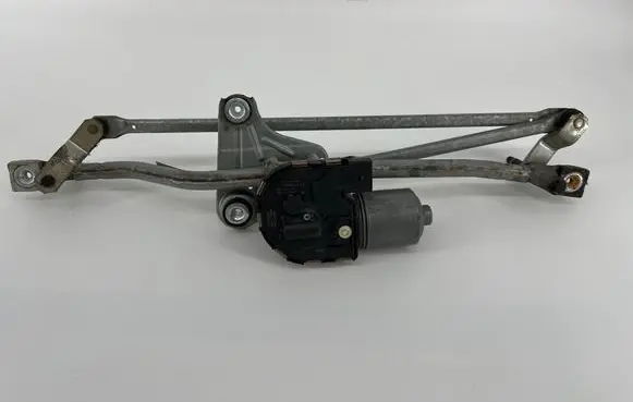 Front wiper linkage and motor