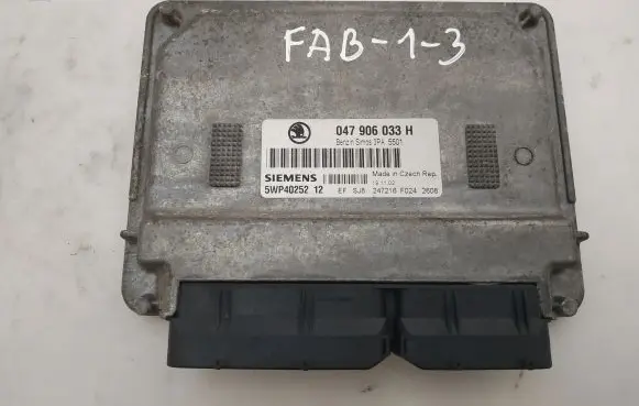 Skoda Fabia Mk1 (6Y) Engine control unit/module 047906033H 5WP4025212