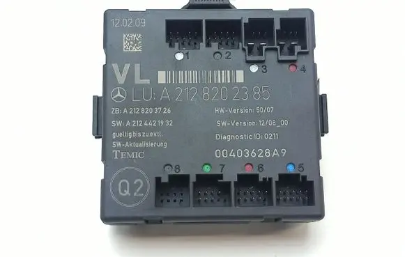 Mercedes-Benz E W212 Door control unit/module A2128202385 A2128203726 00403628A9