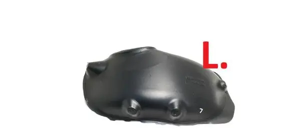 Rear arch fender liner splash guards