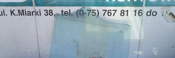 Fiat Panda II Rear door window glass 1212123