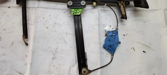 Sliding door window regulator with motor