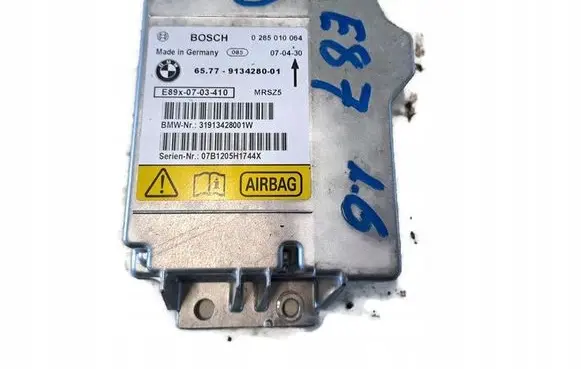BMW 1 E81 E87 Airbag control unit/module 9134280