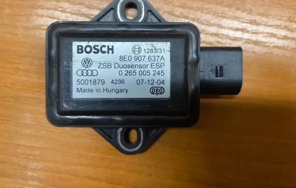 Volkswagen PASSAT B5.5 ESP acceleration yaw rate sensor 8E0907637A 5001879 0265005245