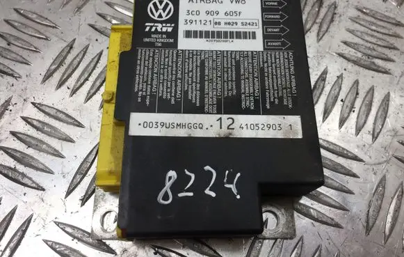 Volkswagen PASSAT B6 Airbag control unit/module 3C0909605F 8224