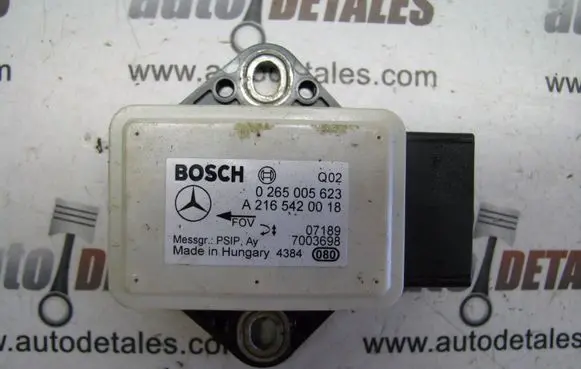 Mercedes-Benz E W211 ESP acceleration yaw rate sensor A2165420018 0265005623