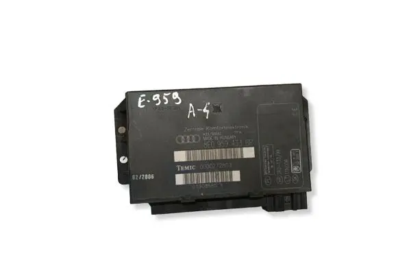 Audi A4 S4 B7 8E 8H Comfort/convenience module 8E0959433BR 00002728D3 01908585