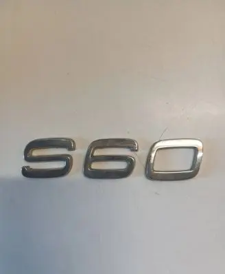 Volvo S60 Rear loading door model letters 