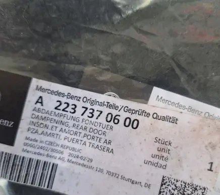 Mercedes-Benz S W223 Rear wire harness sleeve A2237370600