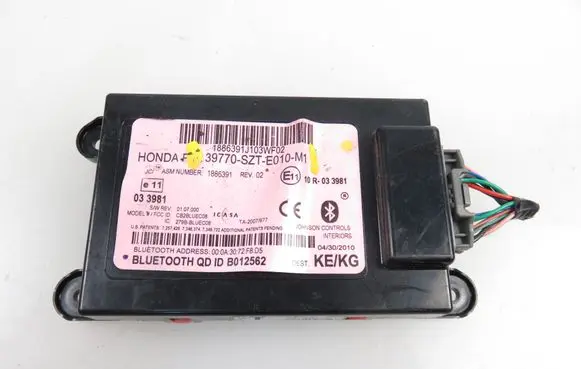 Honda CR-Z Bluetooth control unit module 39770SZTE010M1