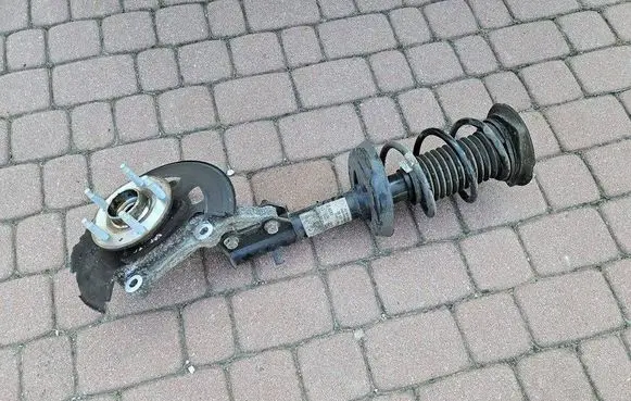 Opel Astra K Front shock absorber with coil spring 39131176-