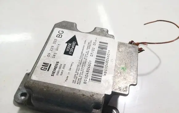 Opel Zafira A Airbag control unit/module 09229303 330518650