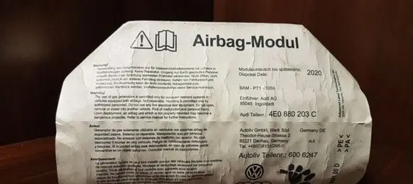 Audi A8 S8 D3 4E Passenger airbag 4E0880203C
