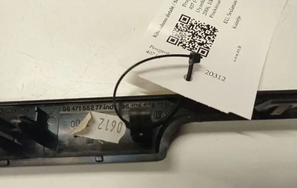 Peugeot 407 Other interior part 9649552677 A10295