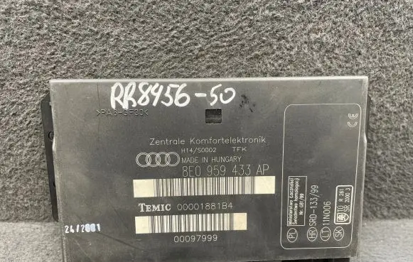 Audi A4 S4 B6 8E 8H Comfort/convenience module 8E0959433AP