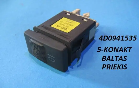Fog light switch