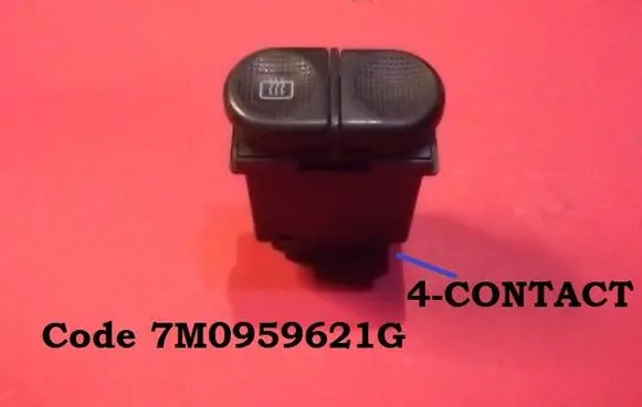 Ford Galaxy Windscreen/window heater switch 7M0959621G