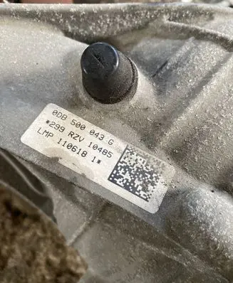 Audi A4 S4 B9 Rear differential 0DB500043G