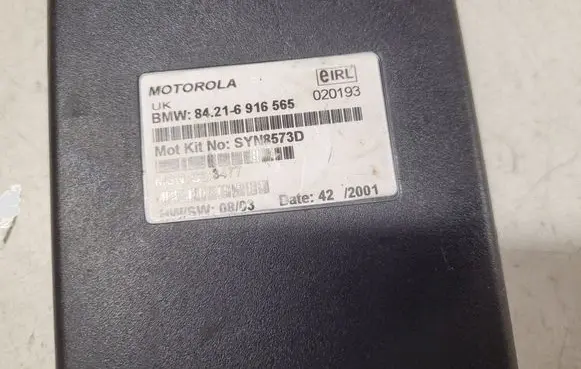 BMW X5 E53 Phone control unit/module 84216916565 SYN8573D 020193