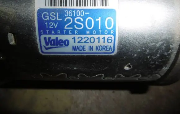 Hyundai Santa Fe V MX5 Starter motor 2S010 1220116 36100
