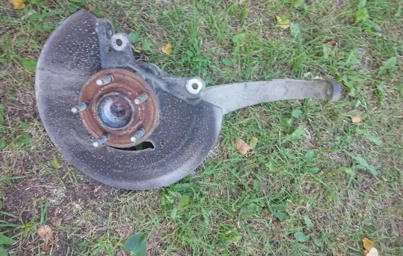 Jaguar XF X250 Front wheel hub spindle knuckle