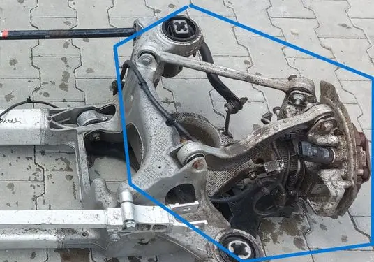 Porsche Taycan 9J1 Rear axle beam with reductor PORSCHETYCZAWPT21