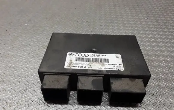 Audi A6 S6 C6 4F Tow bar trailer control unit/module 4F0907383 58299509A