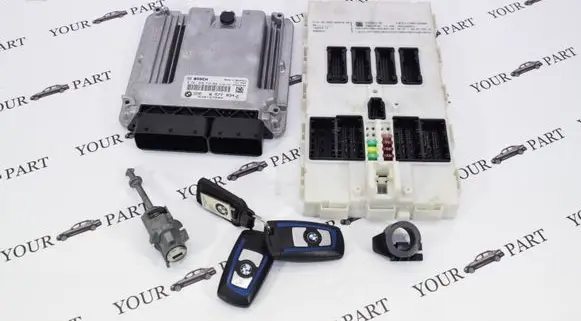 BMW 3 F30 F35 F31 Engine ECU kit and lock set 0281030735 9325653