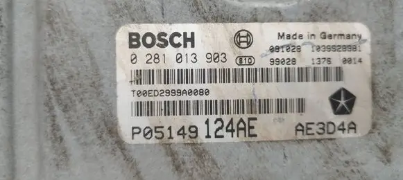 Chrysler 300 - 300C Engine control unit/module P05149124AE 0281013903 1039S20381