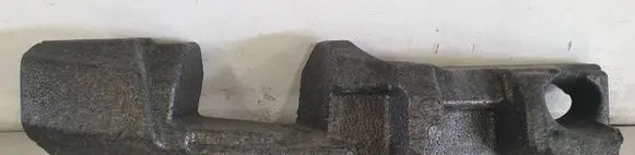 Front bumper foam support bar