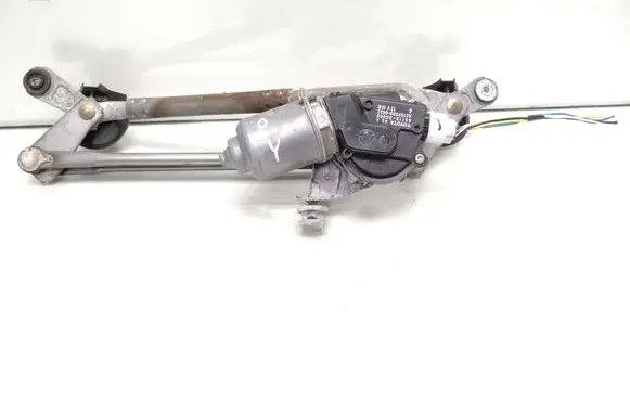 Front wiper linkage and motor