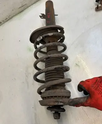 Peugeot 207 Front shock absorber with coil spring 4556