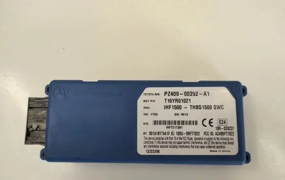Toyota Corolla Verso AR10 Bluetooth control unit module PZ40900292A1 T16YR01021