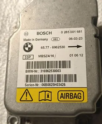 BMW X5 E53 Airbag control unit/module 65776962530 6962530