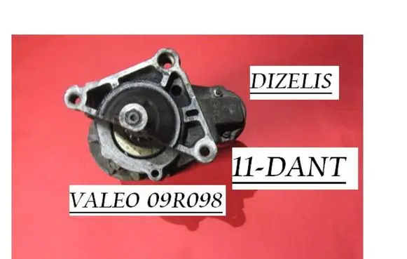 Peugeot 605 Starter motor VALEO09R098