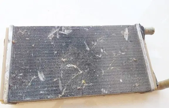 Heater blower radiator