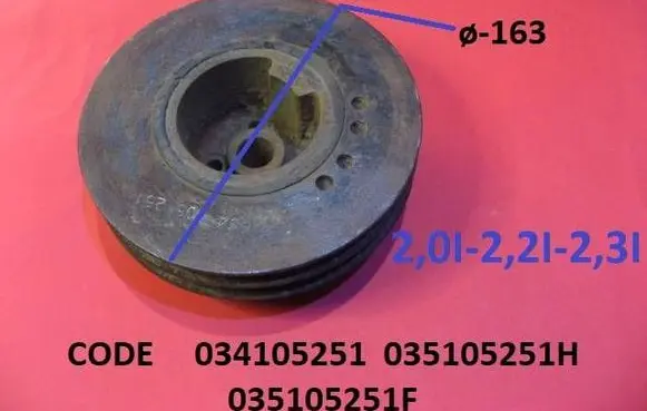 Audi 80 90 S2 B4 Crankshaft pulley 034105251 035105251H 035105251F