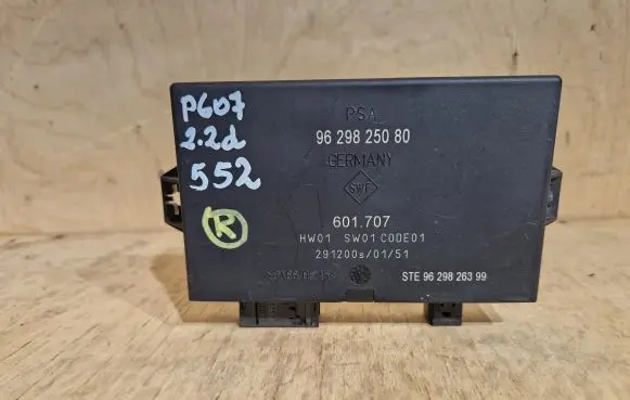 Peugeot 607 Parking PDC control unit/module 9629825080 9629826399 601707
