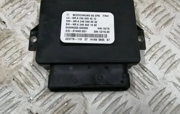 Mercedes-Benz A W176 Hand brake control module A2469004512 A2465450532 A2469021002