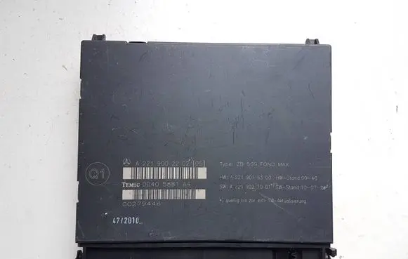 Mercedes-Benz S W221 Seat control module A2219002202