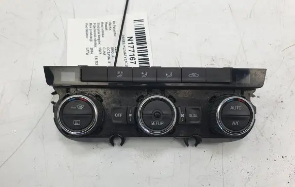 Skoda Octavia Mk3 (5E) Climate control/heater control trim 5E0907044E